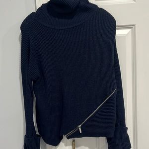 Navy Karen Millen Assymetrical sweater